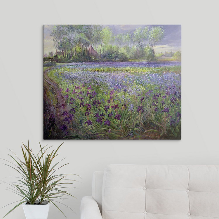 «Murguia Trackway past the Iris Field» par Timothy Easton, impression sur toile, H 24 po x l 30 po x P 1,25 po, Toile