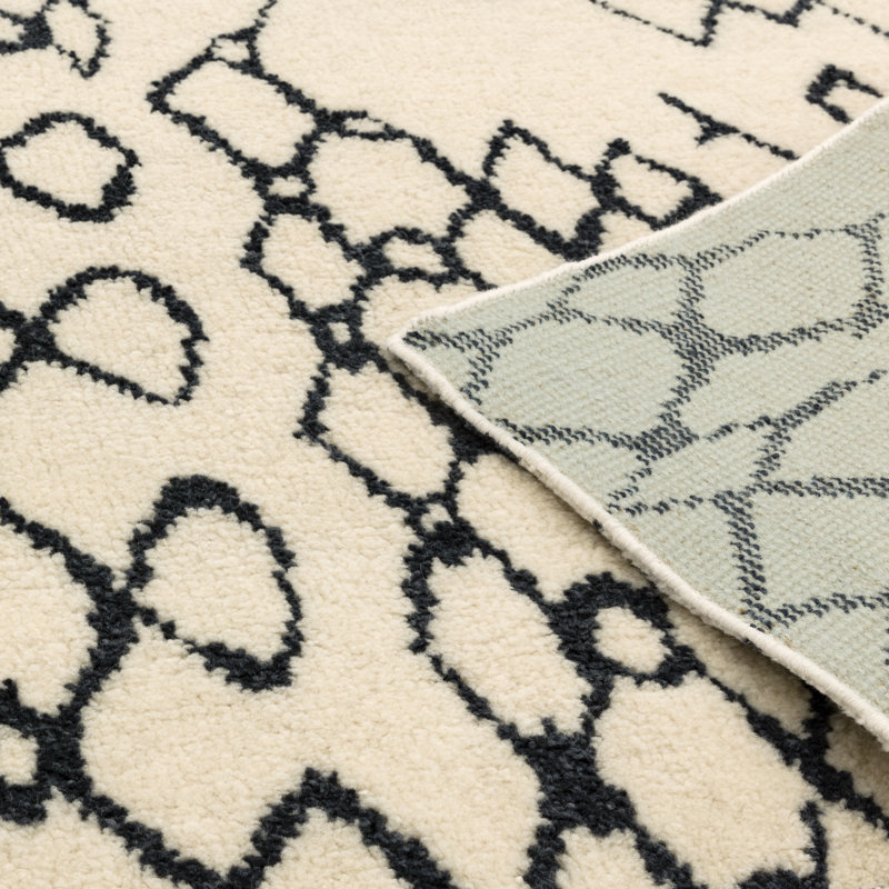 Toombs Moroccan Wool Hand Woven Area Rug, Rectangle 200 x 300cm