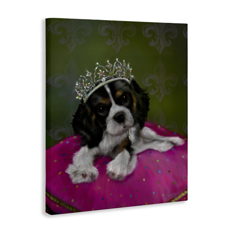 Princesse Pippa, couronne de chiot, conception par Mary Sparrow, H 20 po x l 16 po