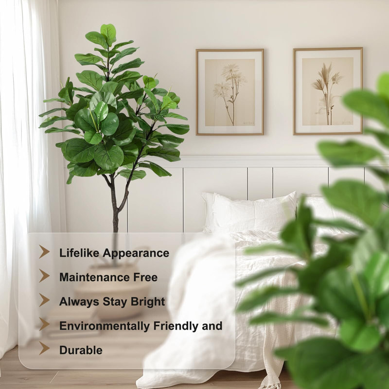 72'' Faux Fiddle Leaf Fig Tree