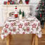 Christmas Tablecloth with Waterproof, Oil-Proof & Wipeable Finish | Wrinkle-Resistant Rectangle Cover, Star Design for Indoor/Outdoor Dining & Holiday Parties-1142078561