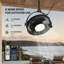 Ventilateur de plafond extérieur 19,7 "avec ensemble d'éclairage et télécommande