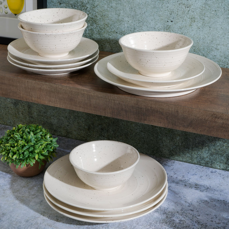 Service de table 12 pièces Gibson Elite Ramapo, Blanc