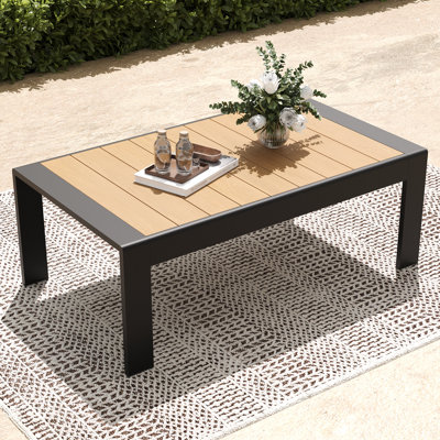 Table de bout rectangulaire en aluminium