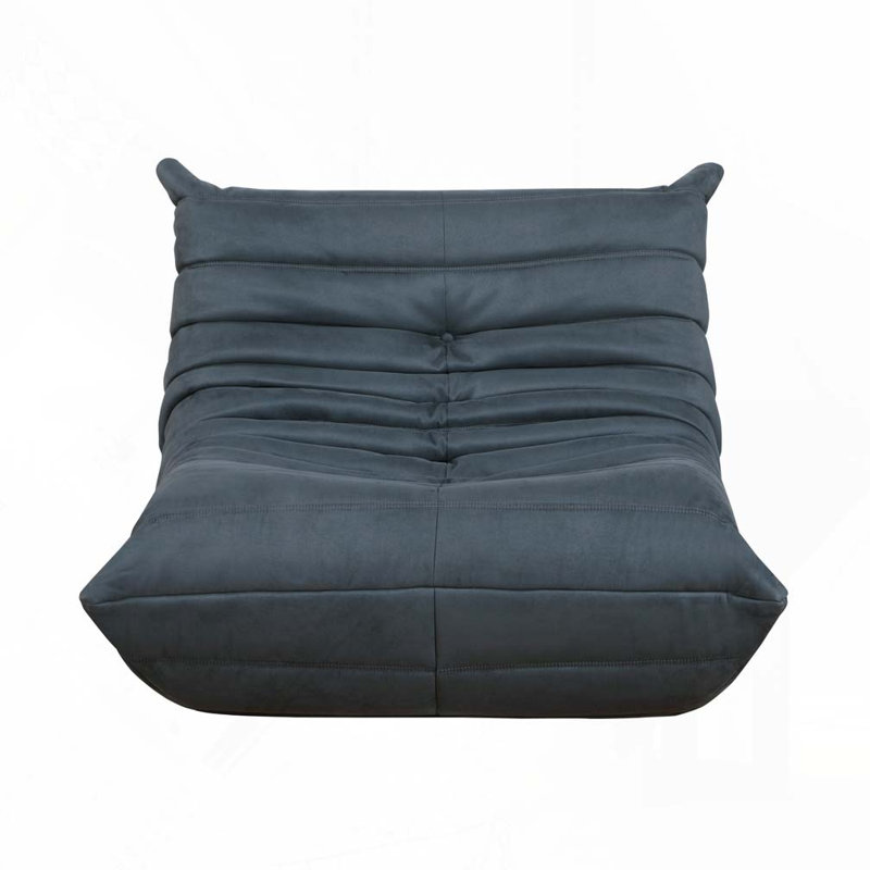 Fauteuil confortable en microfibre, Gris anthracite