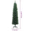 vidaXL Artificial Christmas Tree with 300 LEDs with Stand Green-196414159