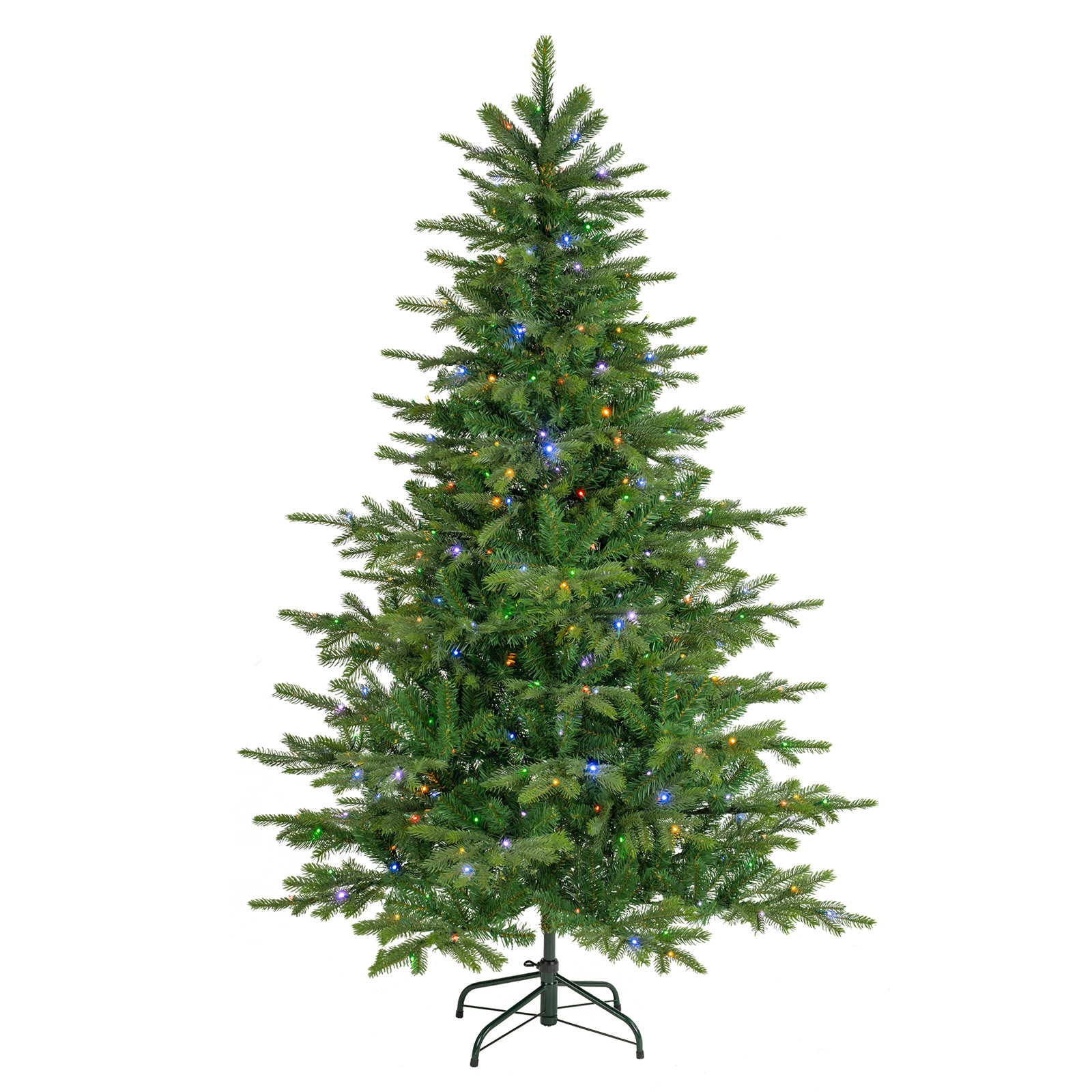 Mcdaniel Vibrant Evergreen Fir Pre-Lit Green Full Fir Artificial Christmas Tree with Lights, 6' H