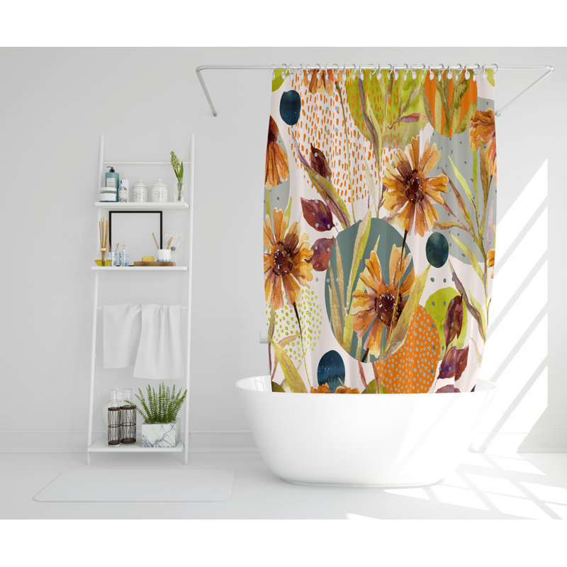 Weinstein Polyester Shower Curtain, 177cm H x 177cm W