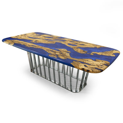 Metal Base Dining Table