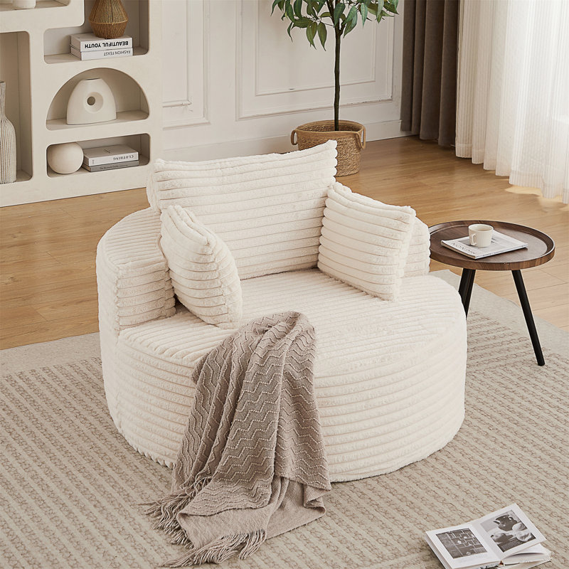 Canapé simple en éponge L 50 po, Beige