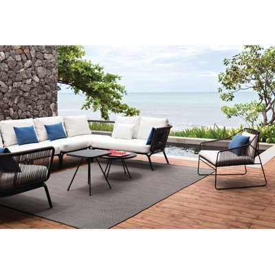 Chaise de patio avec coussins Yland