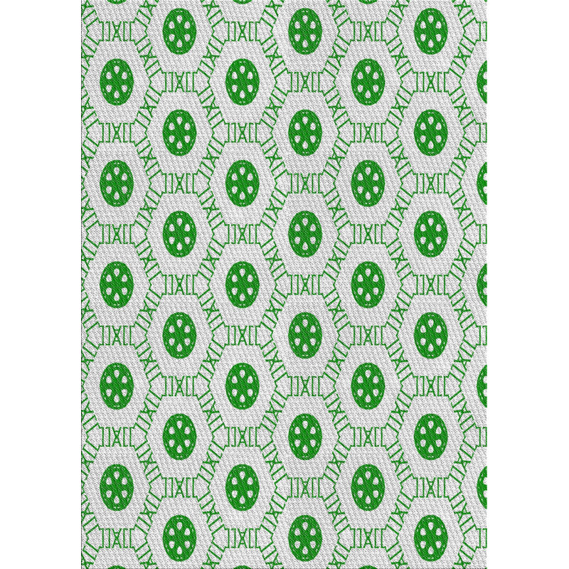 Tapis de la zone verte en laine touffeté à la main Borgen