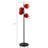 Apex Black Glass Globe Floor Lamp