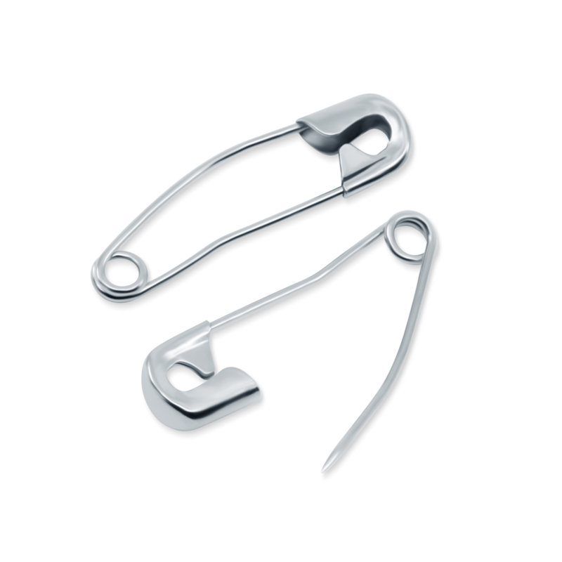 Dritz 1-1/16" Curved Safety Pins with Reusable Storage Box, 300 Count