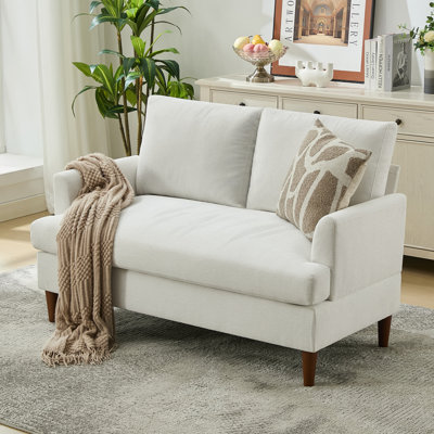 54.7" W Upholstered Chenille Small Apartment Loveseat
