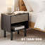 Nightstand with Drawer and Open Shelf, Side Table, Black-130092182