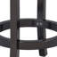 Tabouret de bar pivotant en bois massif