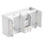 Meuble-lavabo blanc 60 po avec portes à fermeture douce et tiroirs 60 po