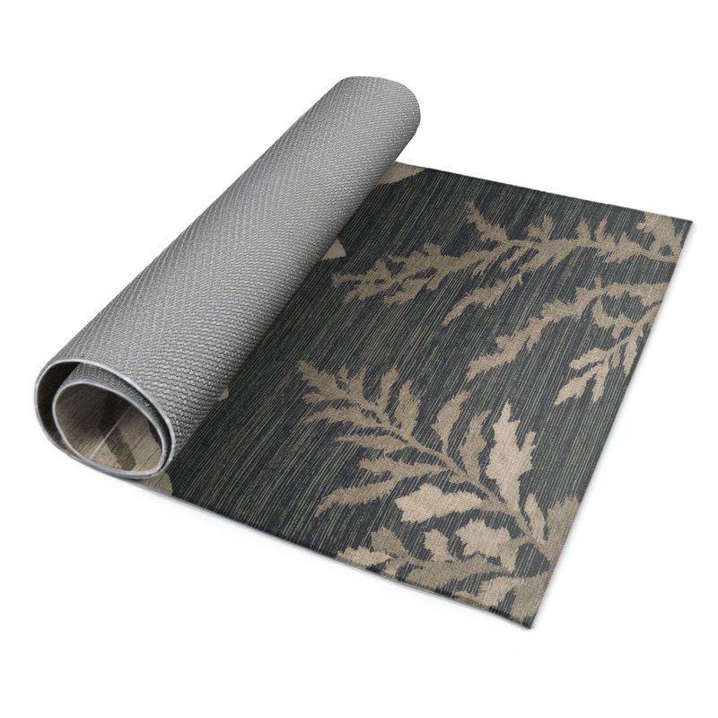 Tapis intérieur et extérieur gris Nature, Rectangulaire 3 pi x 5 pi