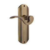 Deco Plate Passage (Hall & Closet) with Manor Lever