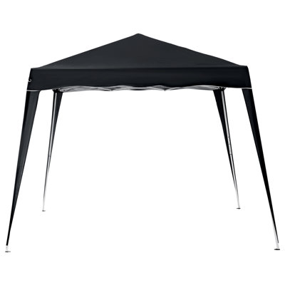 3 X 3m Pop-up Gazebo Tent, No Tool Setup, 210d Silver Coated Oxford Canopy, Powder-coated Steel Frame, 4 Guy Ropes & 8 Ground Stakes, Portable Carry Bag, Outdoor Shelter For Garden Patio Party, Black