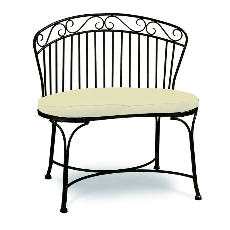 Riemer Garden Bench (Cushion Sold Separately), Black
