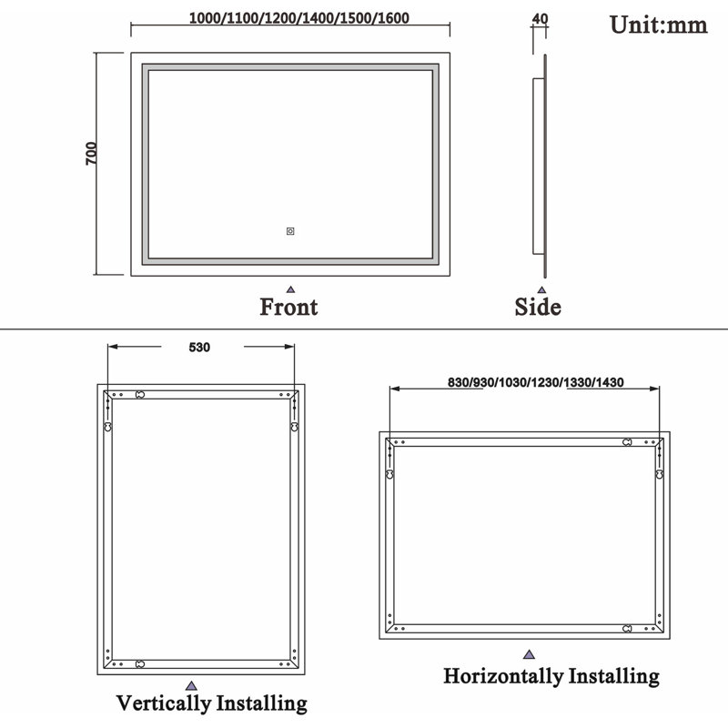 Conaill Rectangle Mirror