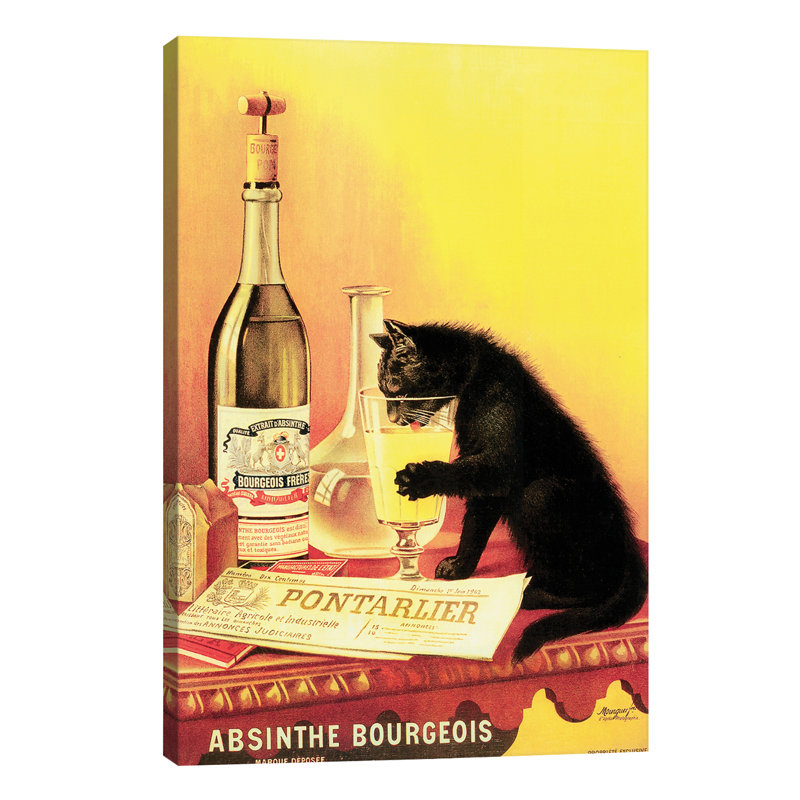 Absinthe Bourgeois - Wrapped Canvas Print, 66.04 cm H x 45.72 cm W x 3.175 cm D