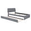 Lit plateforme tapissier avec lit gigogne simple Teddy-990930974-990930975