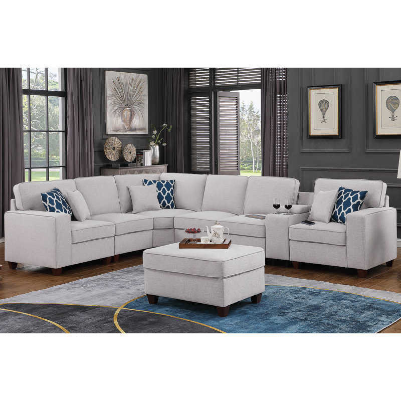 Sam Sectional Sofa with Ottoman
