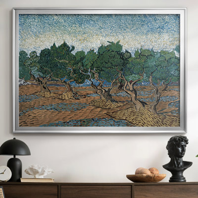Olive Trees-Vincent van Gogh-Framed Gallery Wrapped Canvas-1889