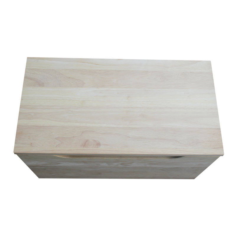 Dmitry Solid Wood Blanket Chest, Unfinished (Ready to Finish)