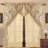 Jacquard Luxury Window 2 Panel Set Curtain with Attached Valance and Backing Bedroom Living Room Dining 2 Curtains 55x84 inches-277406325