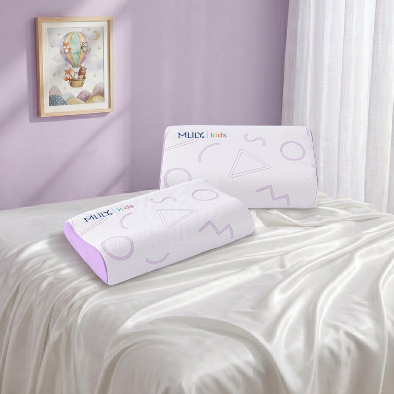 Oreiller réglable en mousse viscoélastique pour enfants, Purple