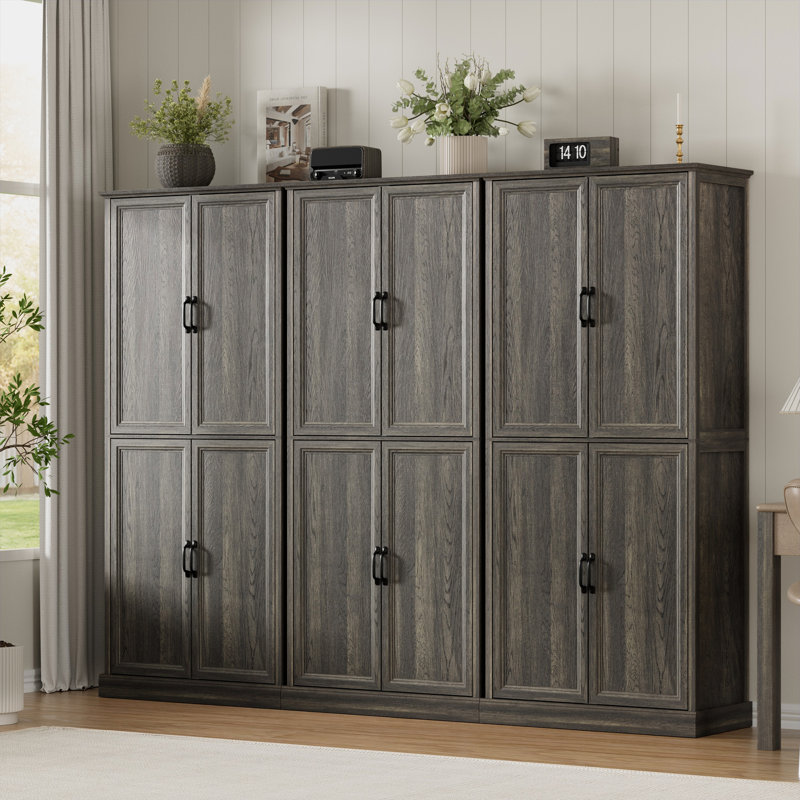  Armoire de rangement réglable Hailiey, Gris