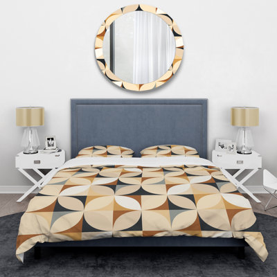 Geometric Harmony Geometric Shapes Duvet Cover