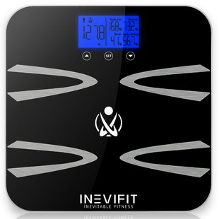 Taylor Glass Body Composition Digital Bathroom Scale, BIA Technology,  Estimates Body Fat, Muscle Mass, and Body Water, 400 lb Capacity, User