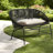 Comfortable Patio Sofas Pe Rattan Iron Frame Modern Balcony Deck