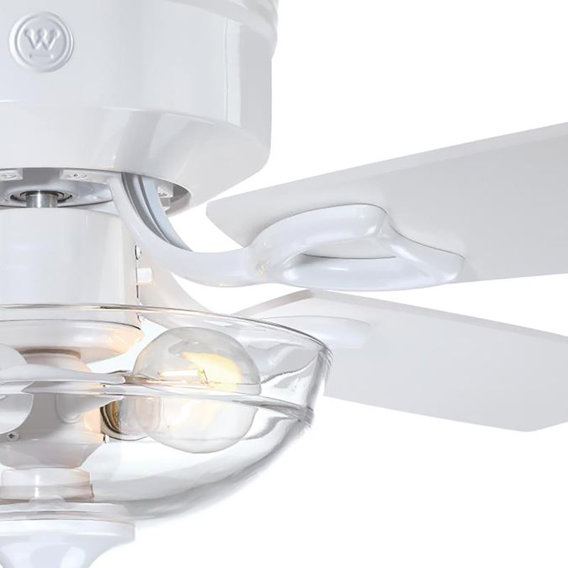 Ventilateur de plafond intérieur à DEL 42 po Westinghouse Hadley, Blanc