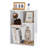 Bookcase With Storage Shelves, Modern Bookshelf For Organizer Display Stand For Home Office-540723022-540723010