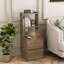 Table de chevet avec station de charge, table de chevet intelligente avec veilleuse, table de chevet moderne avec bibliothèque, tables de chevet avec armoire de rangement pour chambre à coucher, bois-1143594232