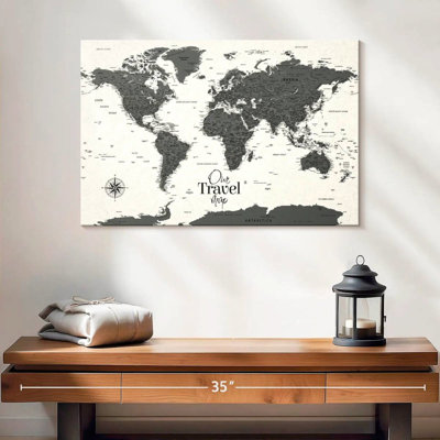 Our Travel I Push Pin World Alvertia