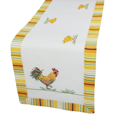 Hens & Chicks-15X54-Chemin de table