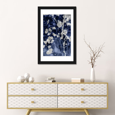 «Indigo Leaves IV», impression sur toile