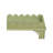 Madeline Scalloped Rectangle Side Table Green-529836940