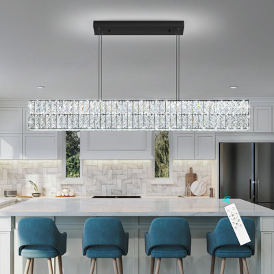 47 Inch Long Light Crystal Chandelier