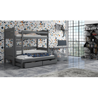 Caspar Bunk Bed with Storage Included with Built-in Ladder Included with Trundle Included