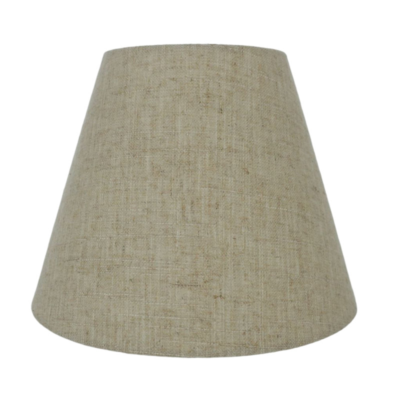 Natural Linen Empire Lamp Shade, 9-inch Width