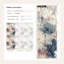 Papier peint floral abstrait mural