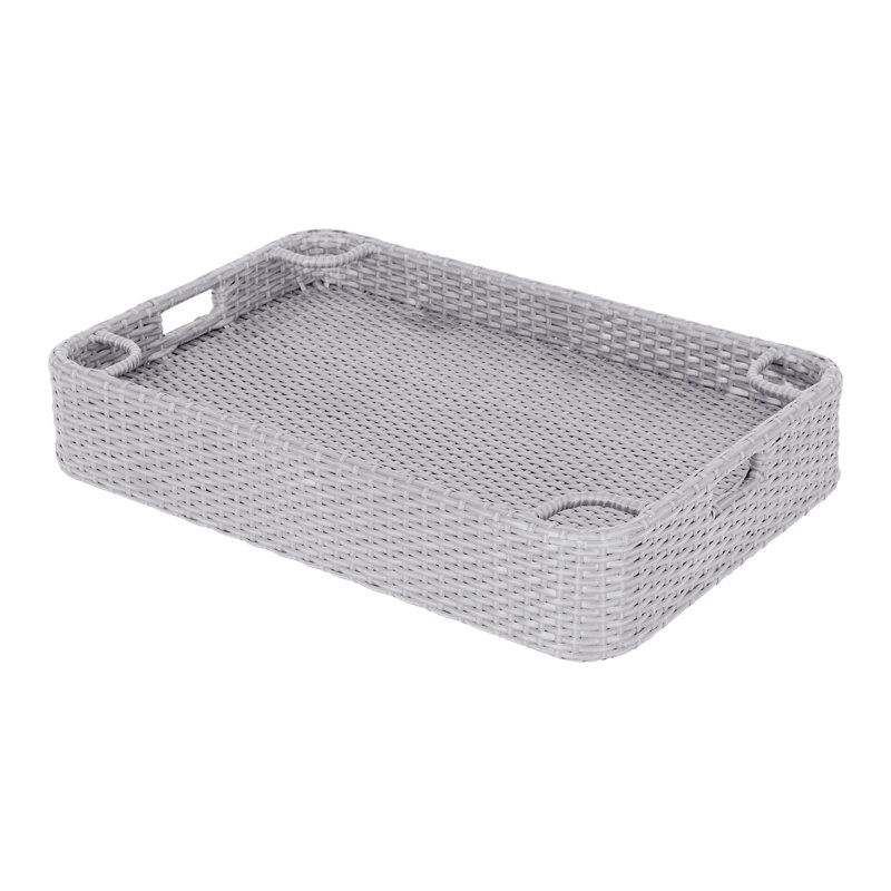 SUNJOY Floating Pool Cover with Hand Carry Bag and  Wicker Floating Pool Tray,adjustable telescoping posts,Easily Adjust the Height with Telescoping Posts
